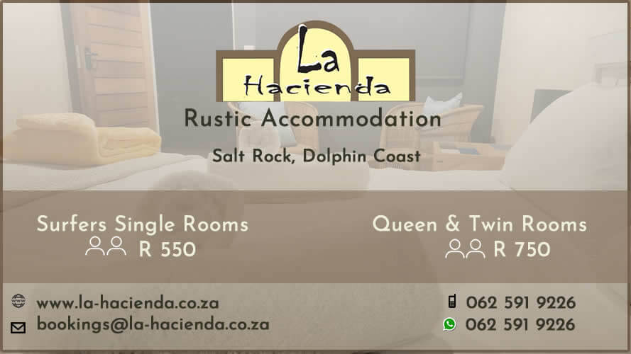 la hacienda rustic accommodation salt rock dolphin coast 1